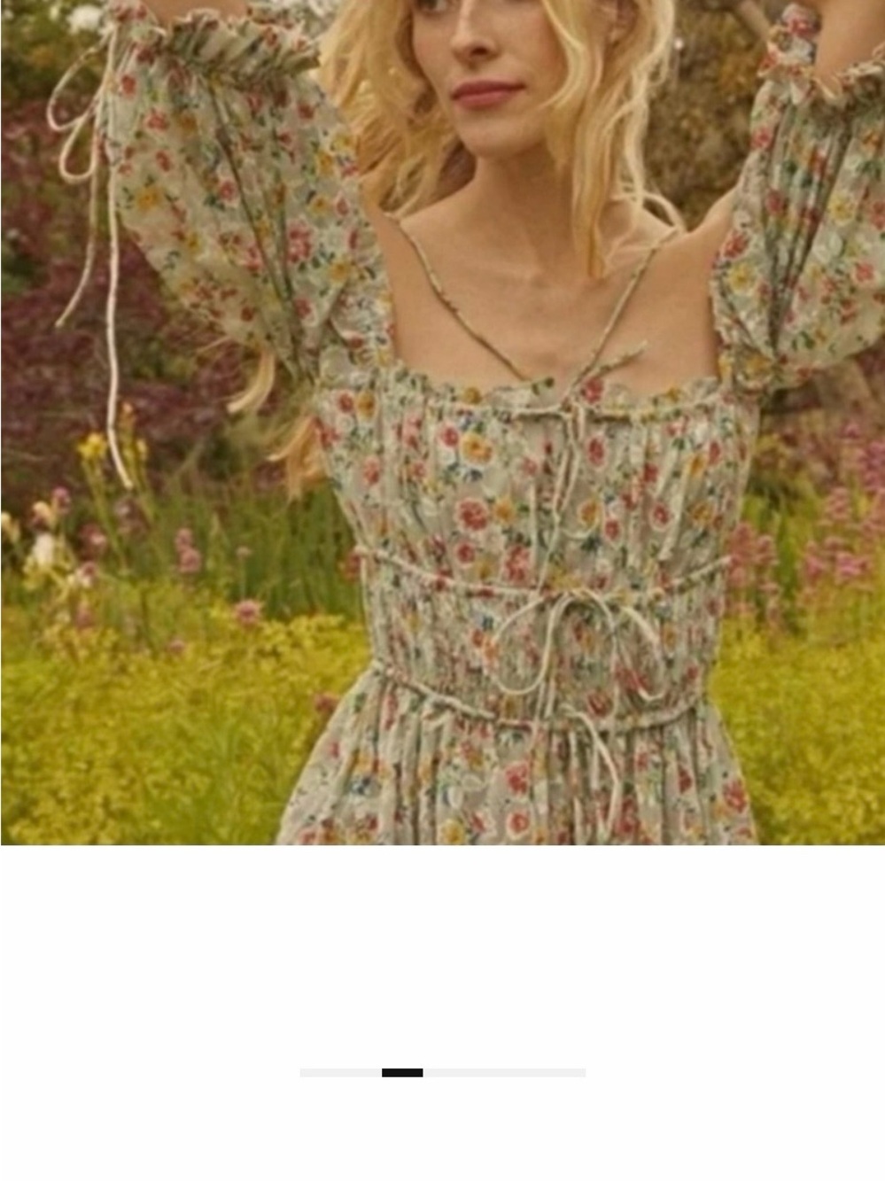 Doen AURELIA Sold Out Floral Smocked Maxi Dress in Sage Floral